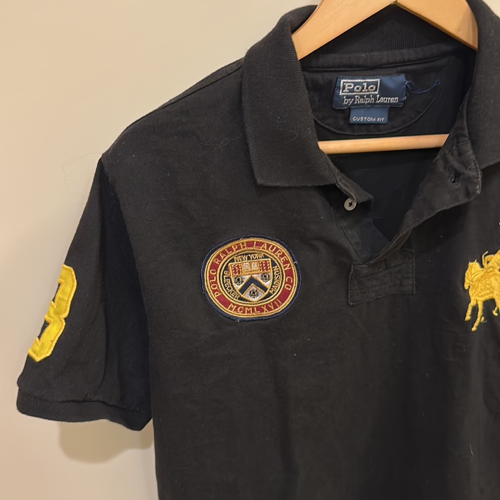 Used Polo by Ralph Lauren Men’s dark blue with logos on front. - Picture 3 of 10